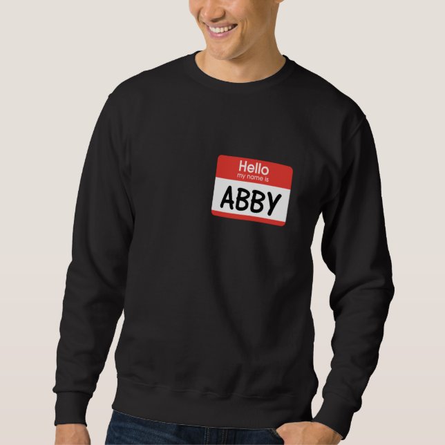 Moletom Abby Nome de etiqueta (Frente)