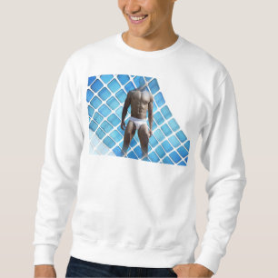 Moletom abdômen definido de homem musculoso da SlipperyJoe