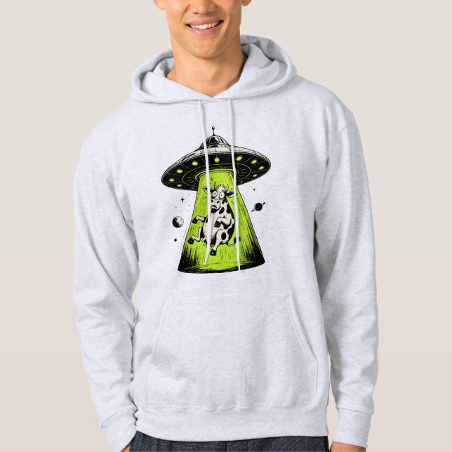 Moletom Abdução de Vaca Alienígena Weirdcore Surreal (Frente)