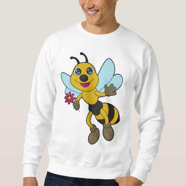 Moletom Abeja con Flor (Frente)