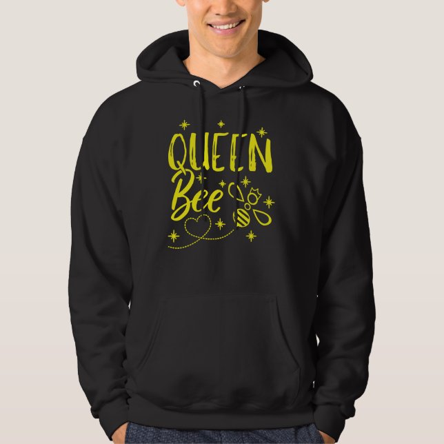 Moletom Abelhas Abelhas Cute Beekeeper Rainha Abelha Coroa (Frente)
