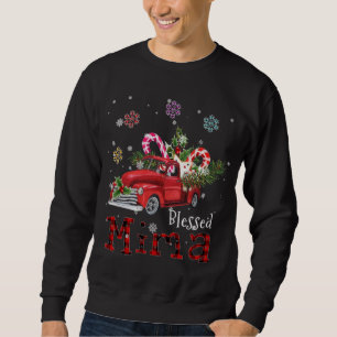Moletom Abençoado Mima Christmas Red Truck Gift Para A Vov
