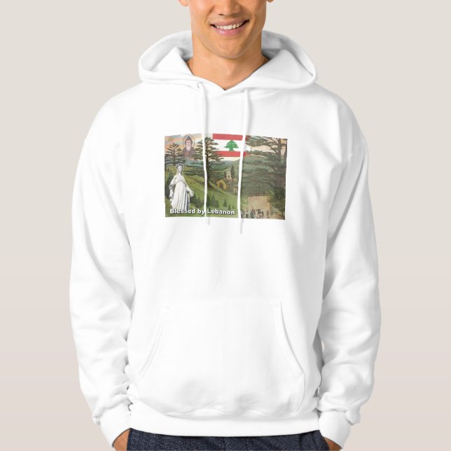 Moletom Abençoado pelo Hoodie de Líbano (Frente)
