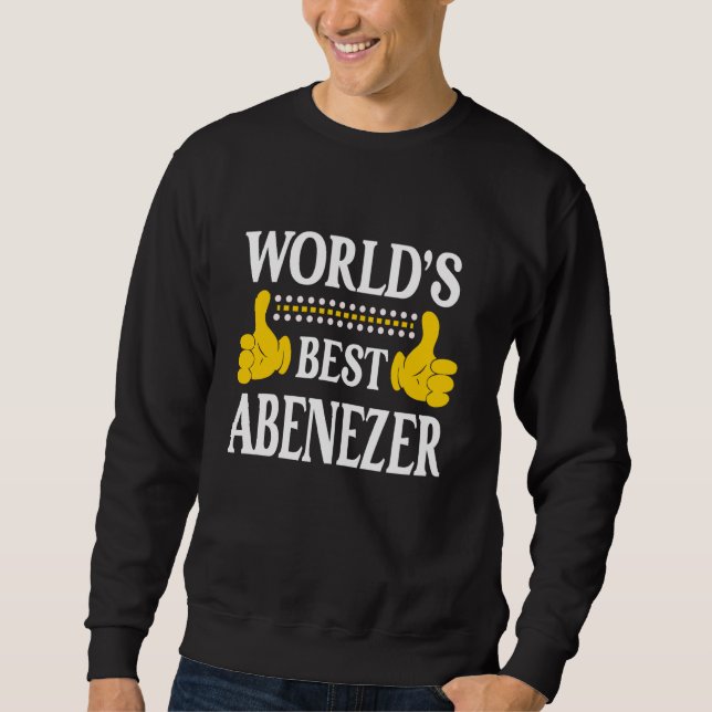 Moletom Abenezer Nome Pessoal Primeiro Nome Melhor Abe do  (Frente)