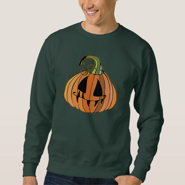 Moletom Abóbora da Jack-o-lanterna do país (Frente)