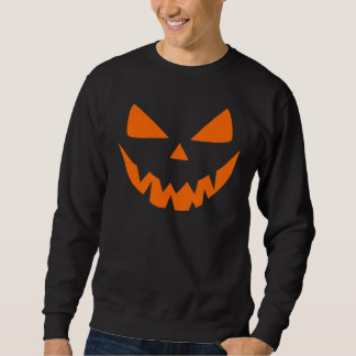 Moletom Abóbora de Halloween com Rosto Assustador de Jack 
