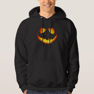Moletom Abóbora de Halloween com Rosto Assustador de Jack