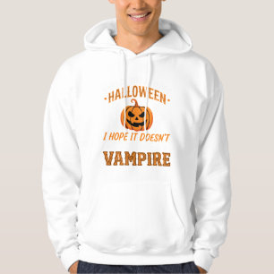 Moletom Abóbora de Vampiro de Halloween Engraçado
