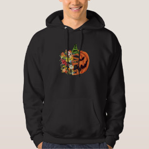 Moletom Abóbora Floral Meia Jack O Lanterna Halloween Flor