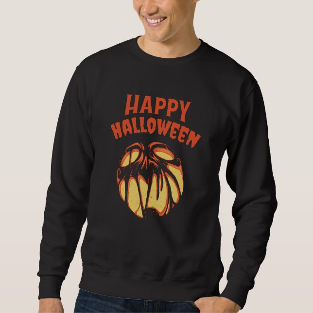 Moletom Abóbora Jack o'Lantern de Halloween (Frente)