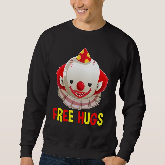 Moletom Abraços Gratuitos de Mau Halloween (Frente)