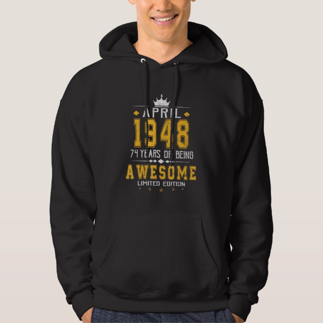 Moletom Abril De 1948 74 Anos De Incrível (Frente)