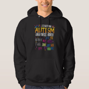 Moletom Abril É Mês De Consciência Do Autismo Nacional, Ma