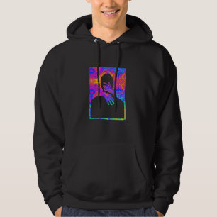 Moletom Abrindo Uma Pintura De Um Homem De Fluido Colorido