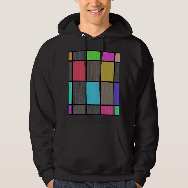 Moletom Abstração de Design Gráfico no Estilo Mondrian Dig (Frente)