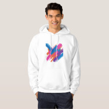 Abstract Brush Stroke Hoodie – Vibrant Artistic Sw