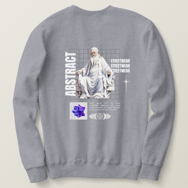 Moletom abstract - streetwear (Verso do Design)