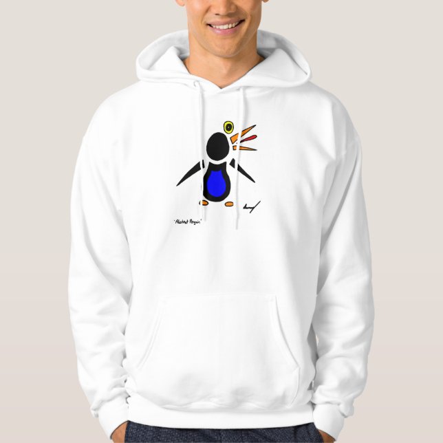 Moletom Abstrato Penguin Adulto, Camisola Doce (Frente)