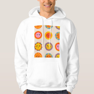 Moletom Abstrato suns: padrão étnico uniforme.