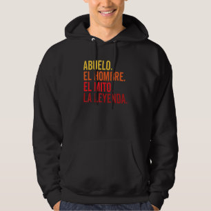 Moletom Abuelo El Hombre El Mito La Leyenda Em Espanhol Vi