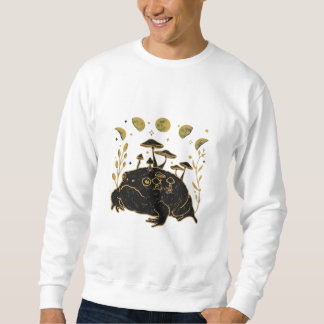 Moletom Academia Lua Witchy Goblincore Estética Sapo Cla