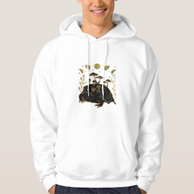 Moletom Academia Lua Witchy Goblincore Estética Sapo Cla (Frente)