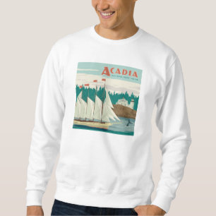 Moletom Acadia National Park, Maine Embarcação de vela e