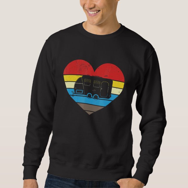 Moletom Acampamento Caravan Retro Heart (Frente)