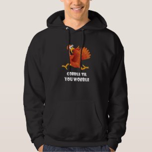 Moletom Ação de Graças do Gobble Til You Wobble Peru Cai