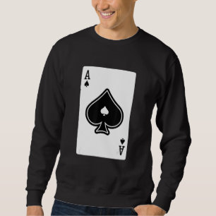 Moletom Ace De Jogos De Cartões De Poker Espalhados Jogand