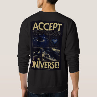 Moletom Aceite o Amor do Universo Tipografia Cósmica 
