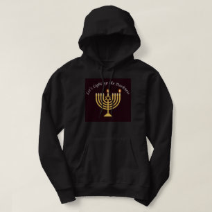 Moletom Acenda a escuridão Hanukkah Menorah