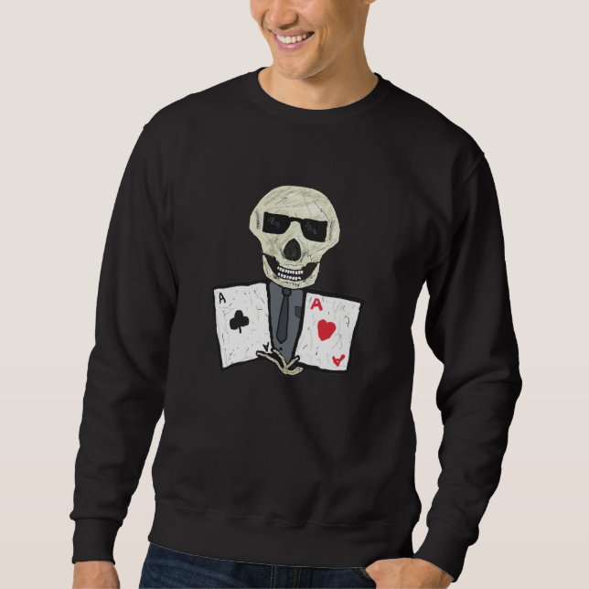 Moletom Aces do Jogador de Poker (Frente)