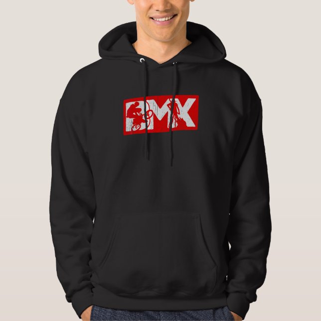 Moletom acessórios de BMX para rapazes fãs de bicicletas v (Frente)