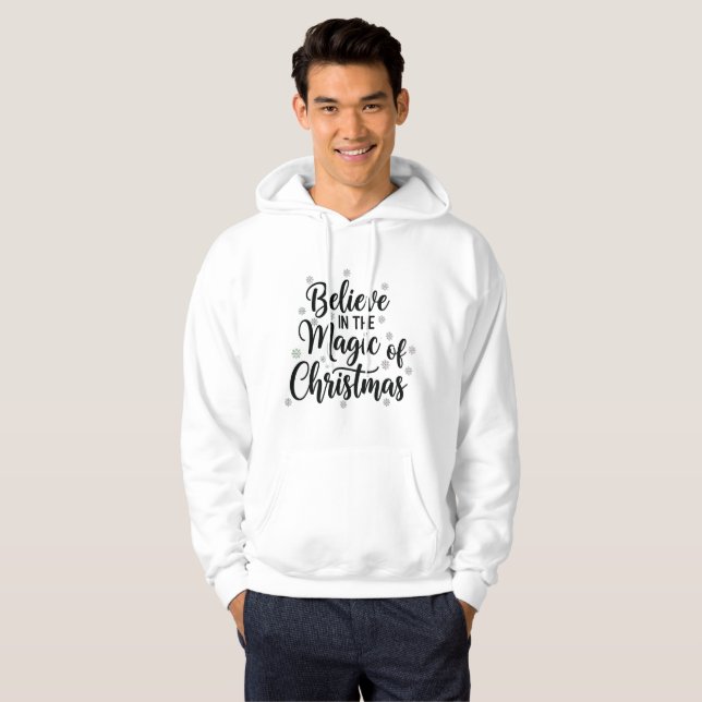 Moletom Acredite na Magia do Natal – Moderno Elegante (Frente Completa)