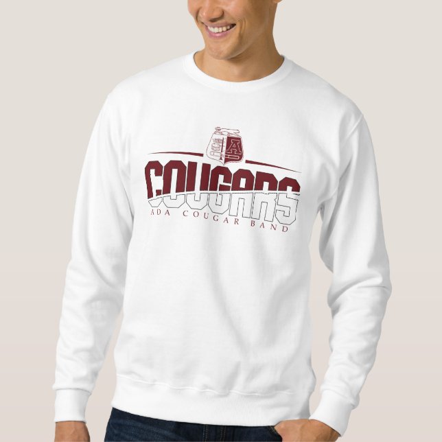Moletom Ada Cougar - Banda Clássica, Sweatshirt Branca (Frente)
