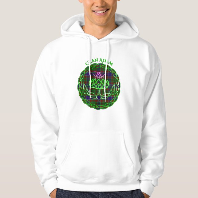 Moletom Adam Scottish Tartan Celtic Thistle (Frente)