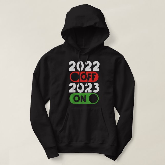 Moletom Adeus 2021 Alô 2022 Feliz ano novo de Enfermeira (Frente do Design)