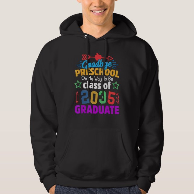 Moletom Adeus, Classe Pré-Escolar De 2035, Formando Olá Ki (Frente)
