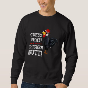 Moletom Adivinha Que Design De Frango Com Bumbum De Galinh