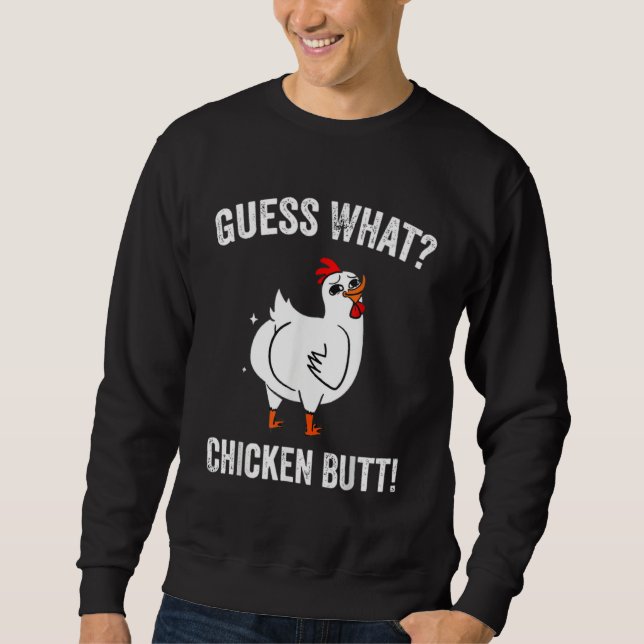 Moletom Adivinhe o Animal Qual Bunda de Frango Galinhas Bo (Frente)