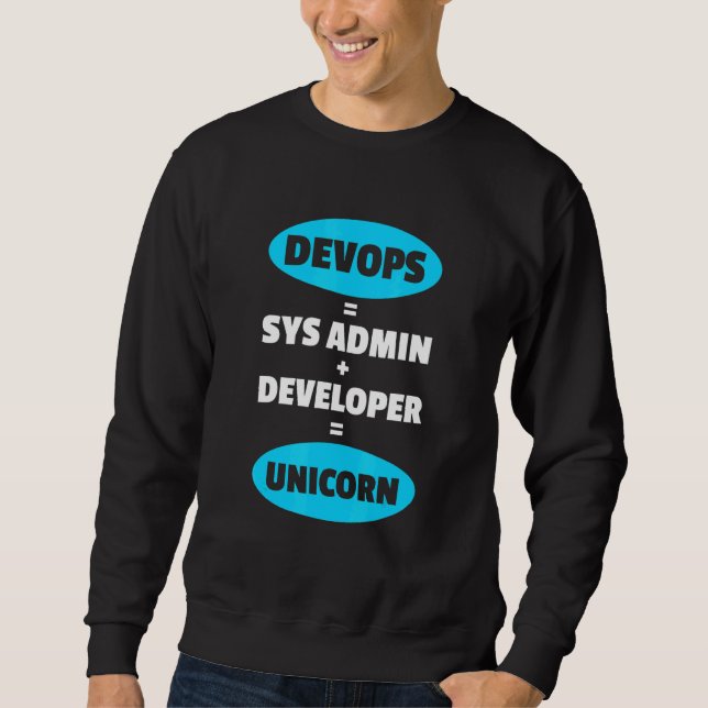 Moletom Administrador de sistemas e desenvolvedor Unicorn  (Frente)