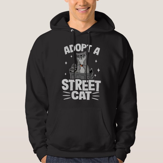 Moletom Adopt A Street Cat Funny Raccoon 1 (Frente)
