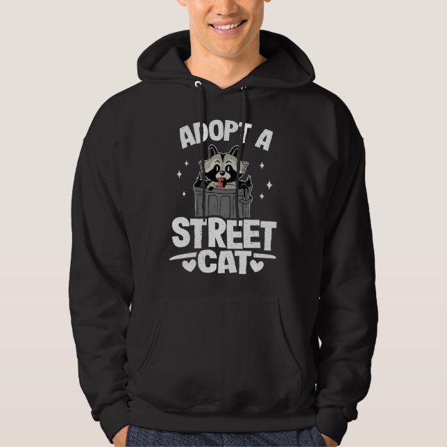 Moletom Adopt A Street Cat Raccoon 1 (Frente)