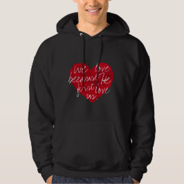 Moletom Adoramos Porque Ele É O Primeiro Hoodie Negro