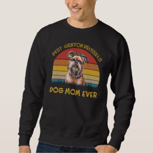 Moletom Adorável Cachorro Holder Melhor Cachorro Mamãe Gri