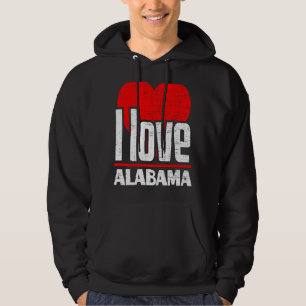 Moletom Adoro Alabama, melhor estado de terra, coração Ala