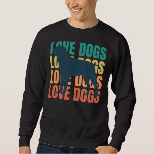 Moletom Adoro Cães Retro Rottweiler Proprietário