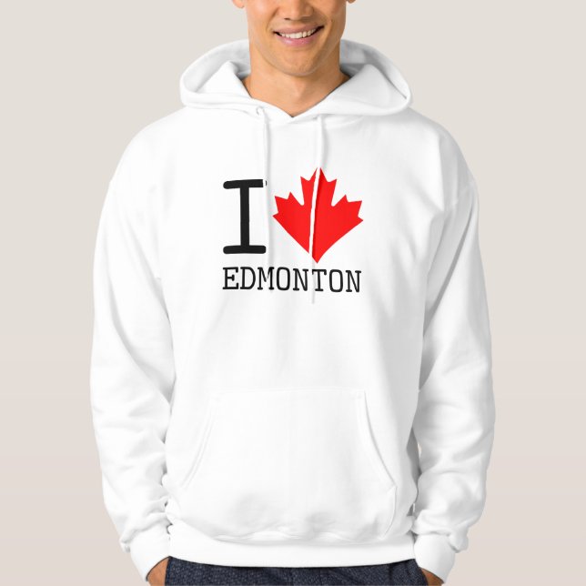 Moletom Adoro Edmonton, Alberta Canada Maple Leaf (Frente)