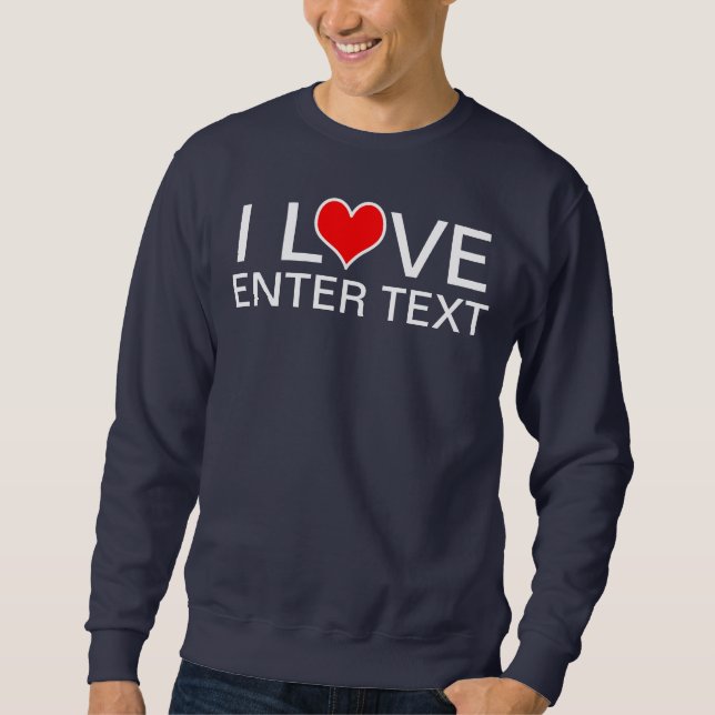 Moletom Adoro Inserir Texto (Frente)